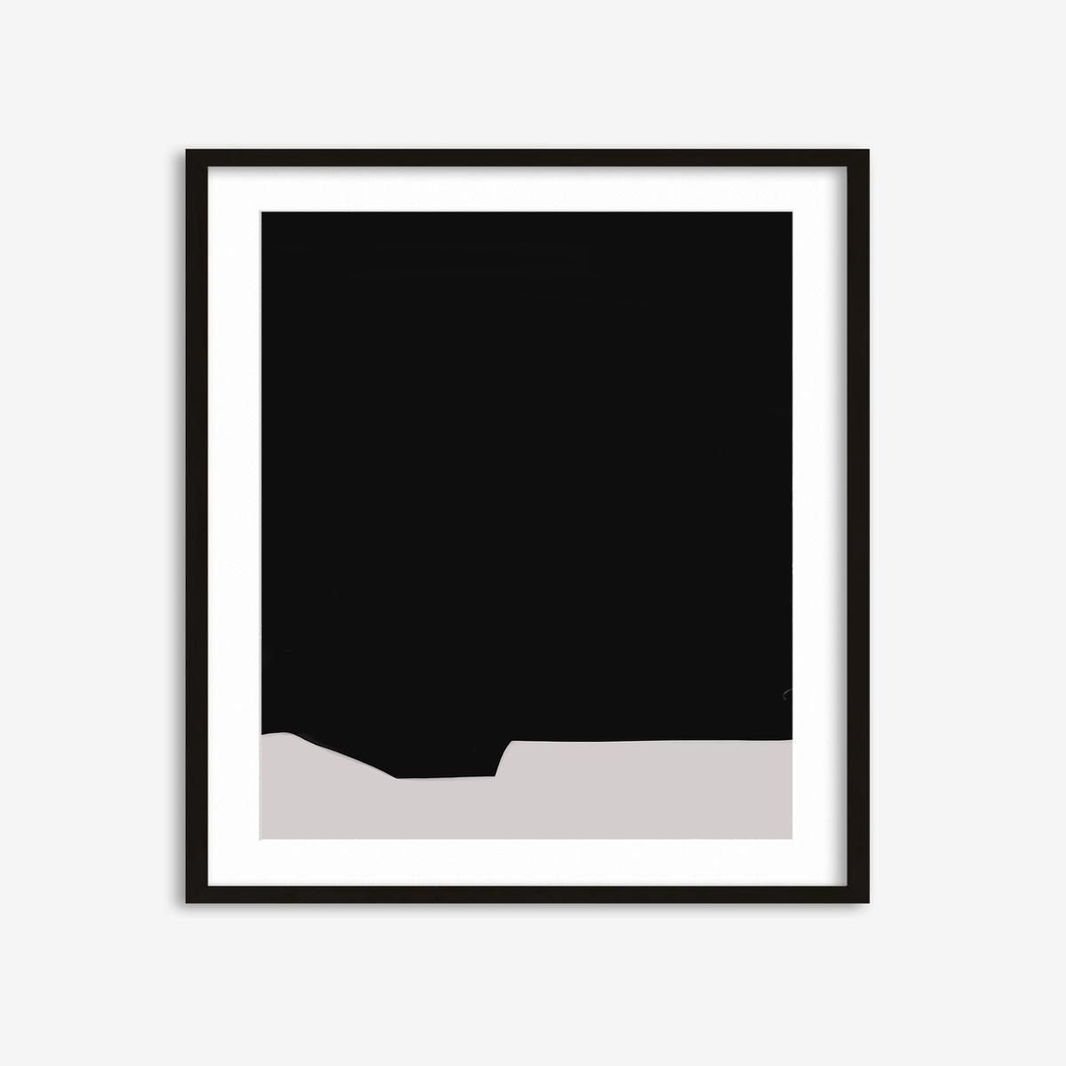 Black Minimal Design Art Print