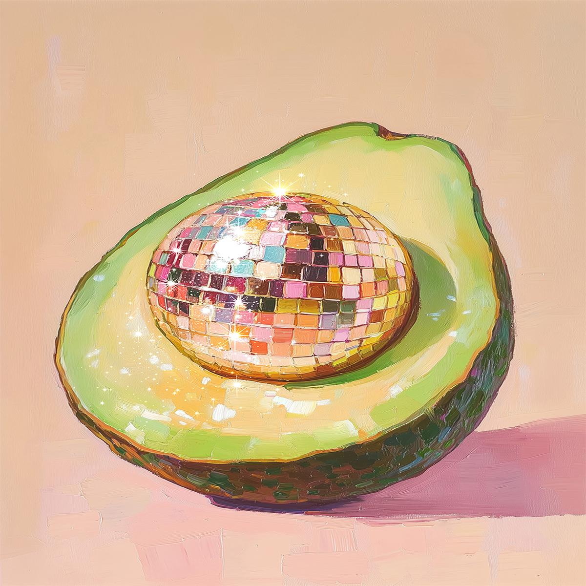 Disco Avocado Delight Prints