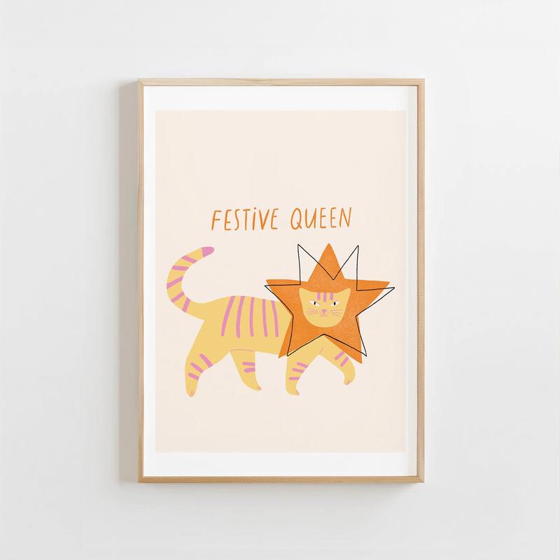 Festive Queen Cat