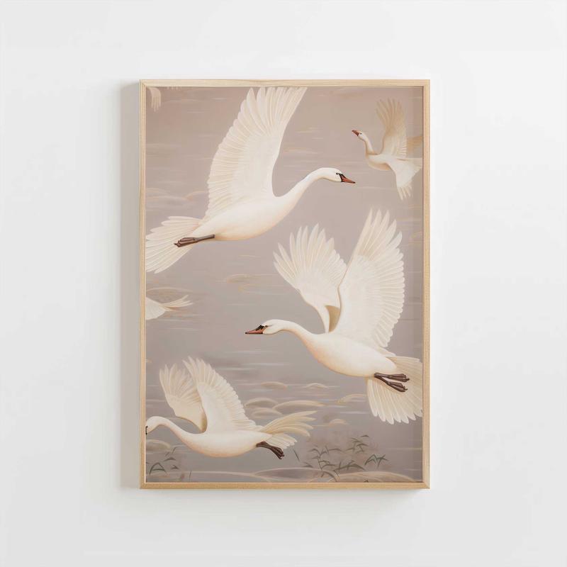 Flying Swans