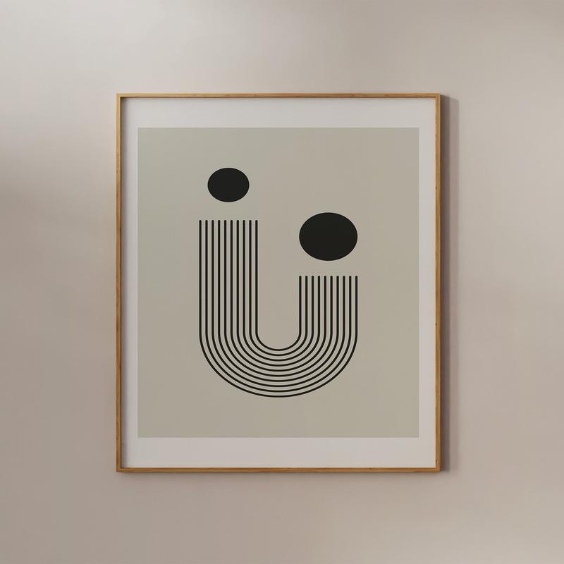 Line Art With Two Circles