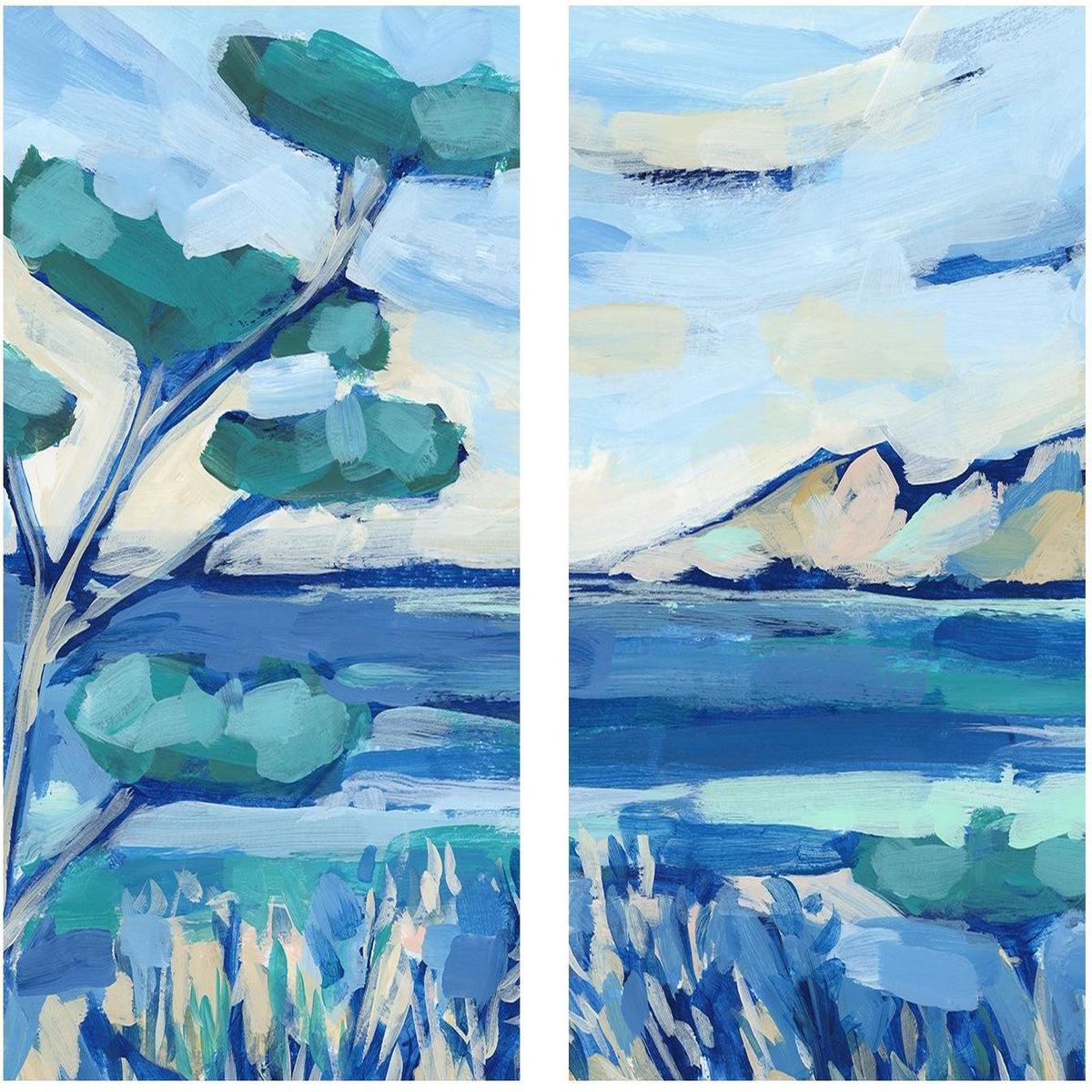 Mediterranean Coasta , Style A & B , Set Of 2