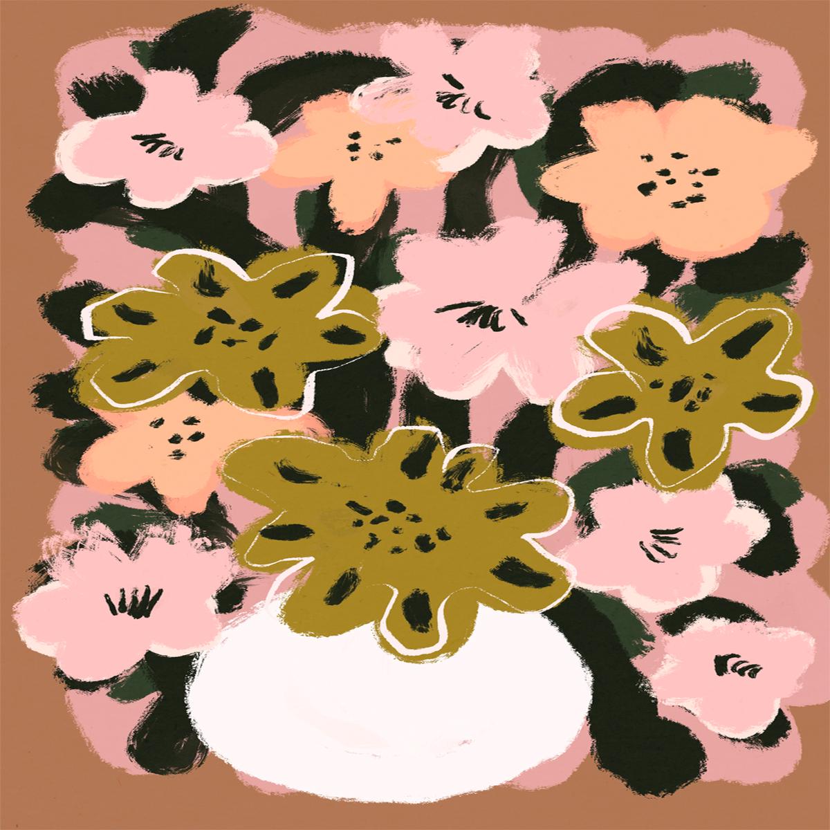 Pastel Flower Impression no.7