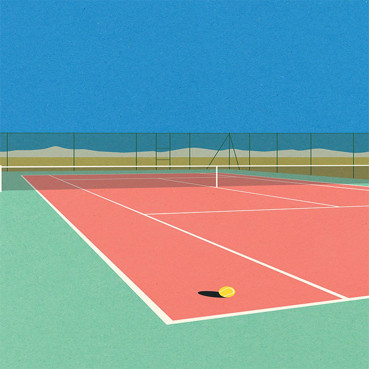 Tennis Court In the Desert