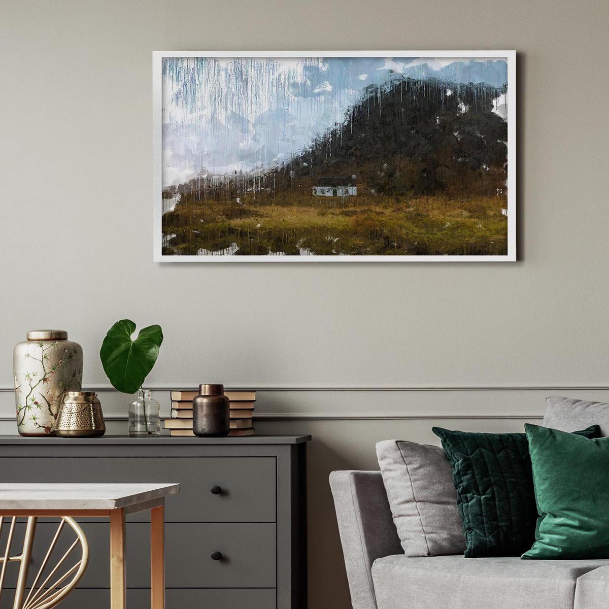 View Over Scottish Hills Art Print