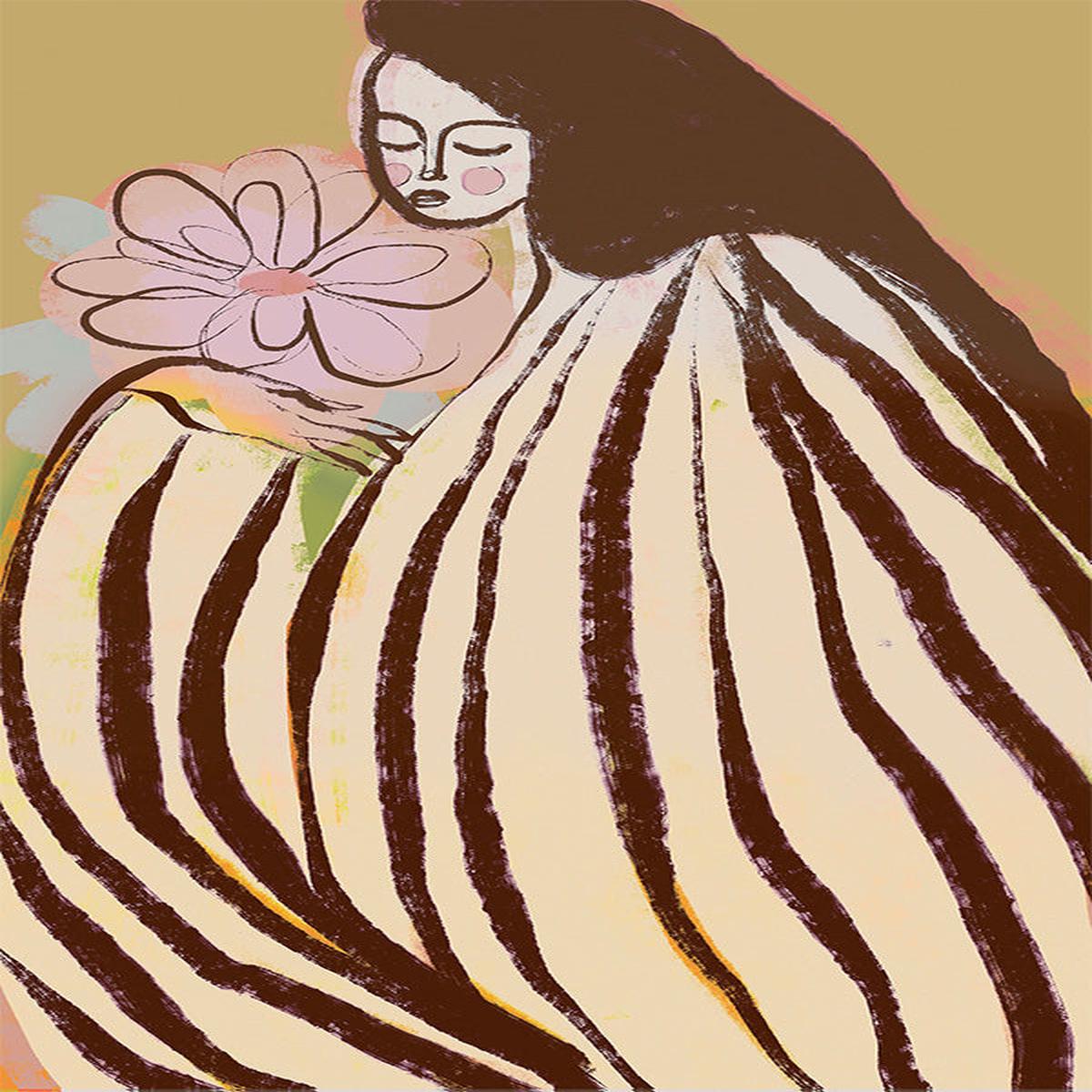 A Silent Moment, Mustard and Pink