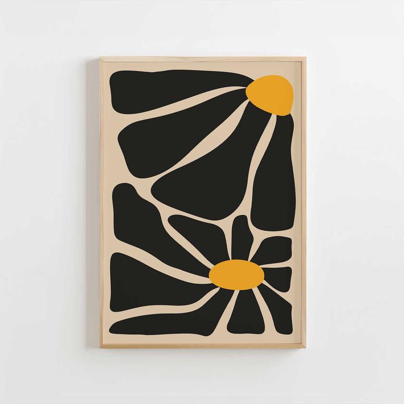 Bold Petals – Minimal Abstract Flower Print