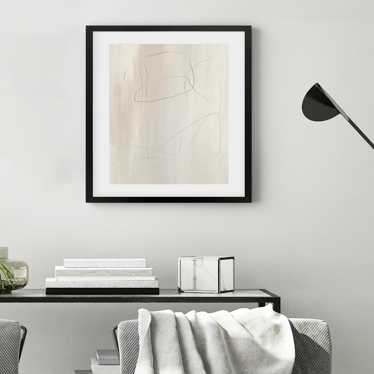 Neutral Lines Art Print