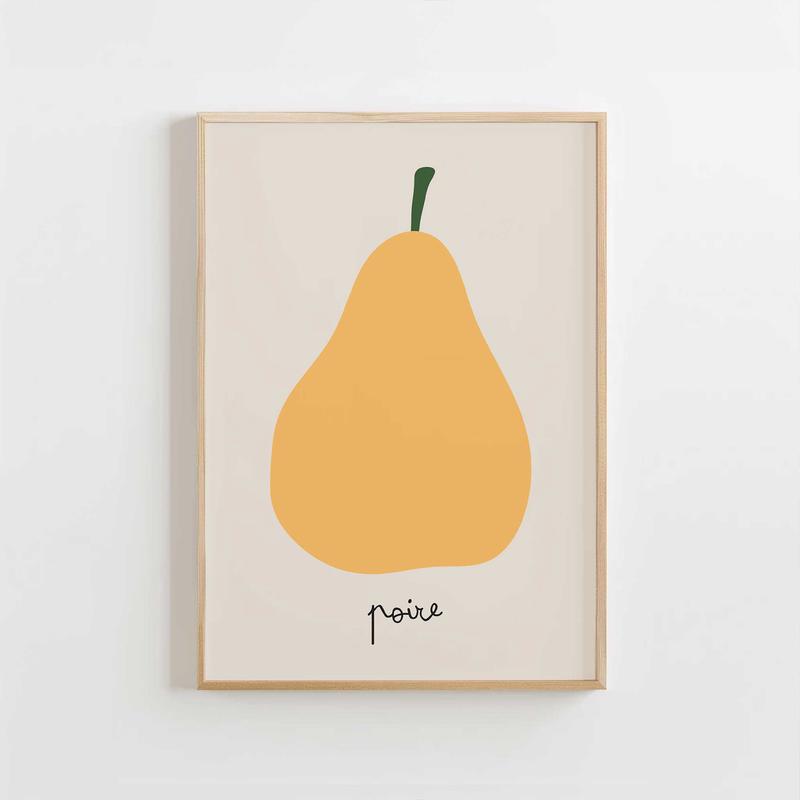Poire – Minimal Fruit Print