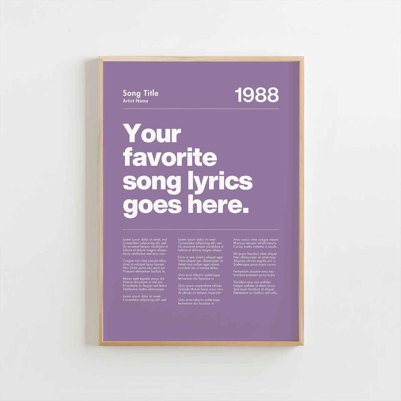 CUSTOM SONG LILAC