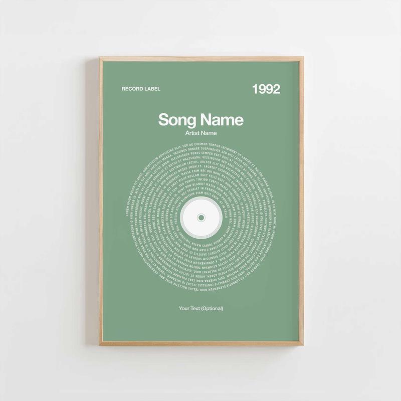 Custom Vinyl Lyrics Print  Sagebrush