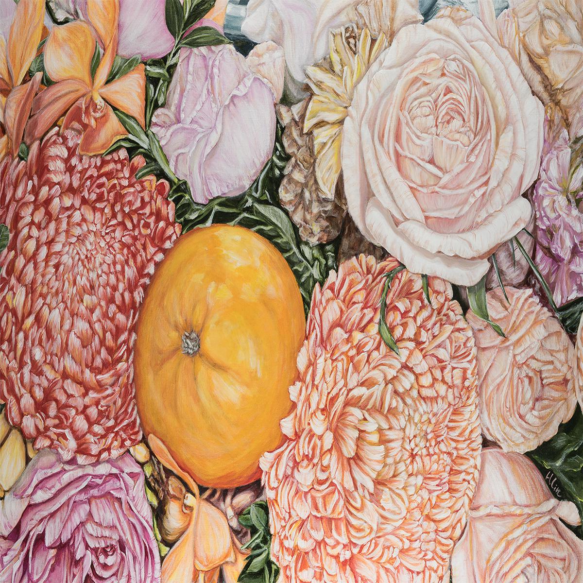 ORANGE AND CHRYSANTHEMUM