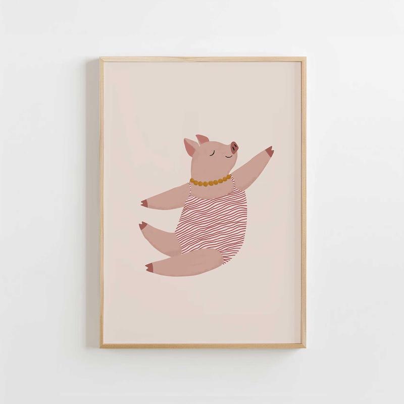 Striped Swimsuit Piglet