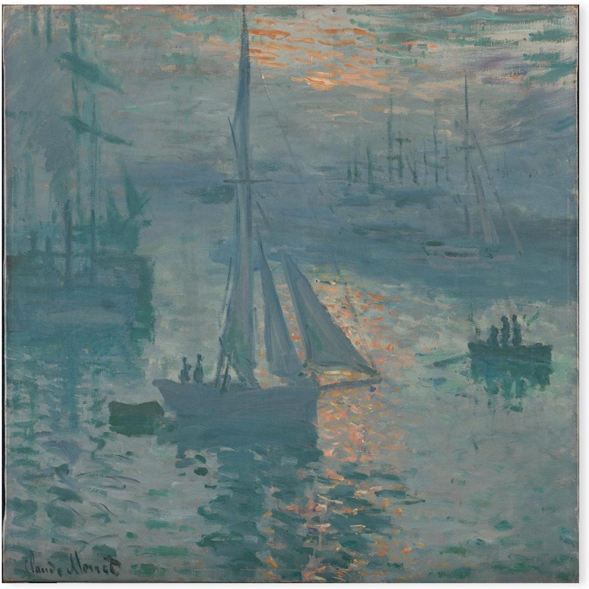 Sunrise The Sea 1873 , By Monet