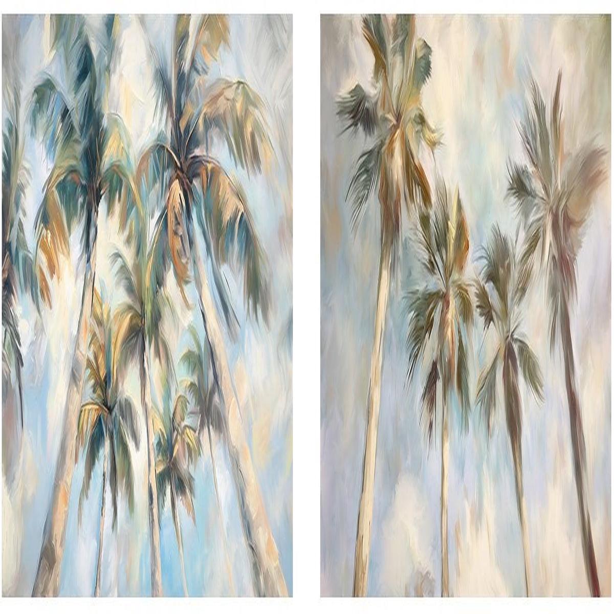 Swaying Palms , Style C & D , Set Of 2
