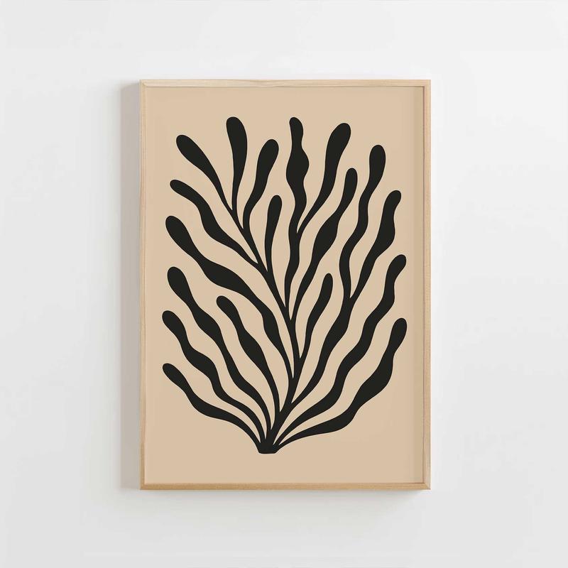 Waves of Wild – Abstract Botanical Movement Print