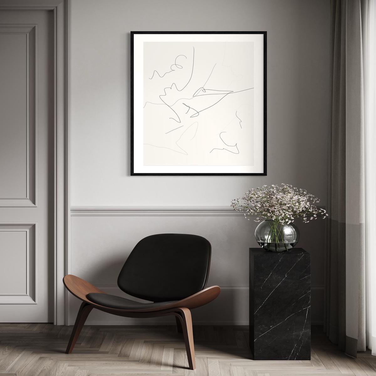 Abstract Line Art Print