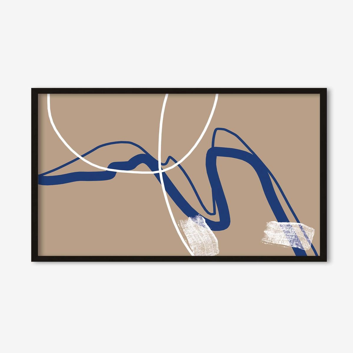 Abstract Neutral Notes Art Print