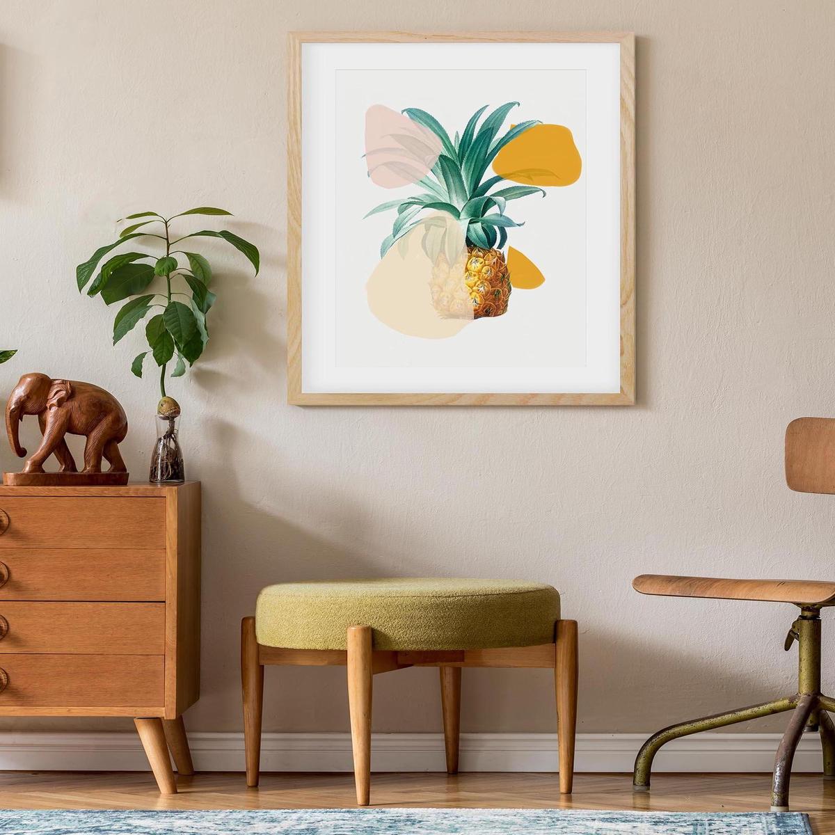 Abstract Pineapple Art Print