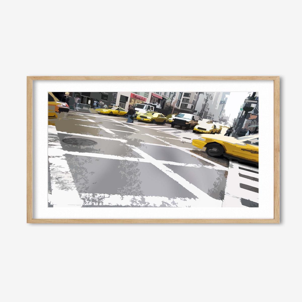 Brushed New York Crossing Art Print