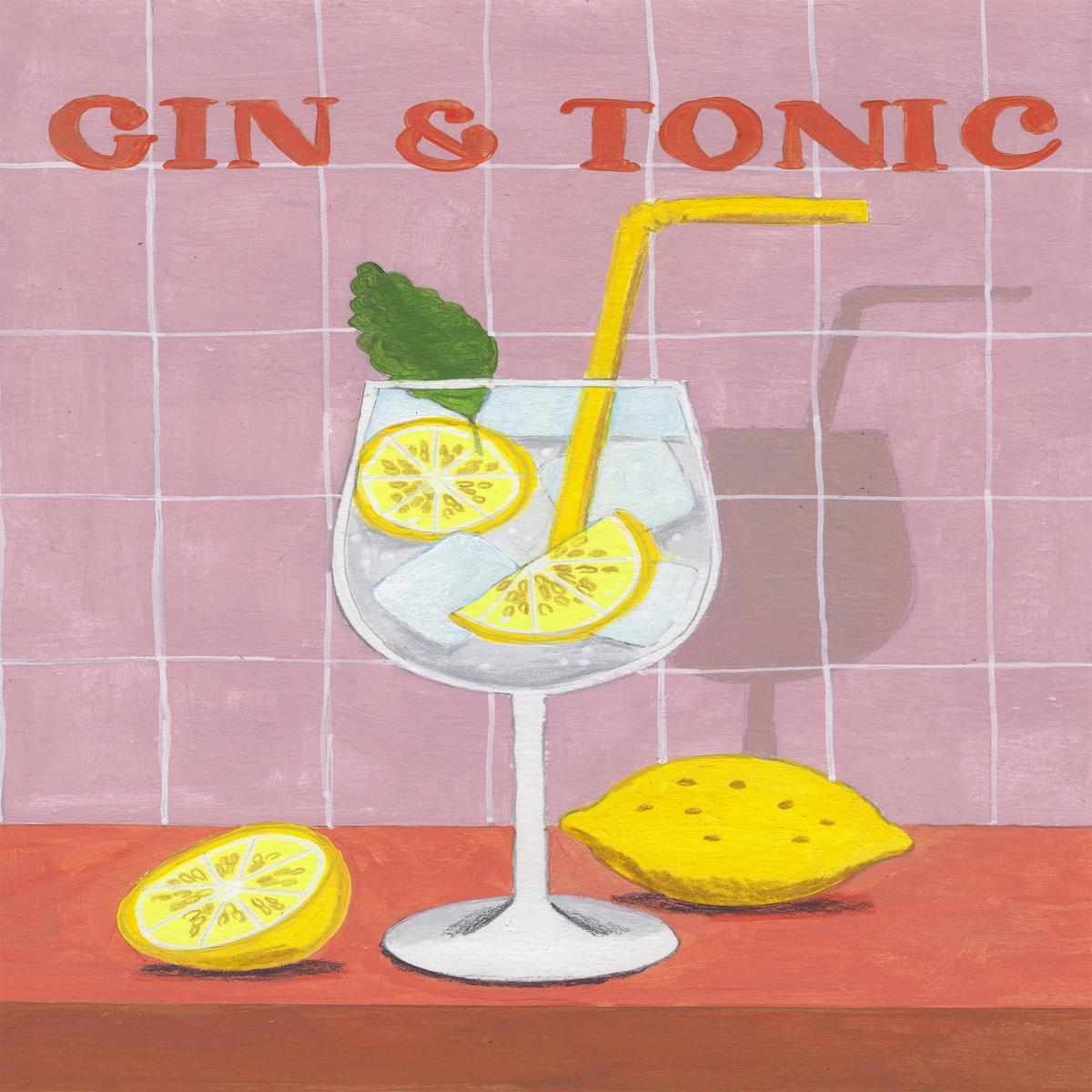 Gin and Tonic Cocktail