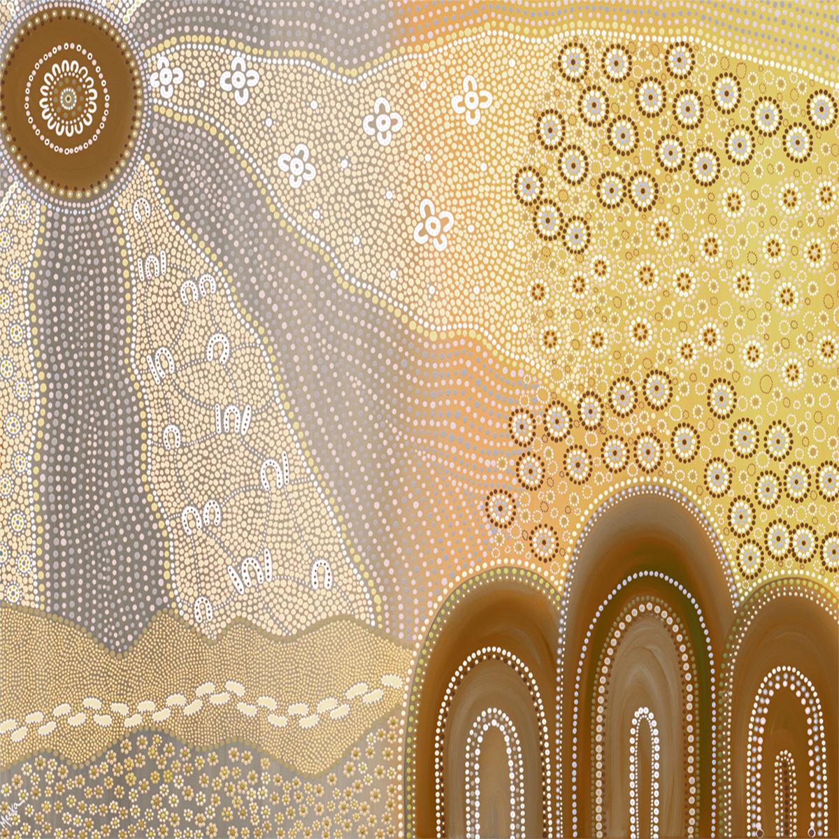 Walk Together, Yellow and Brown Colour