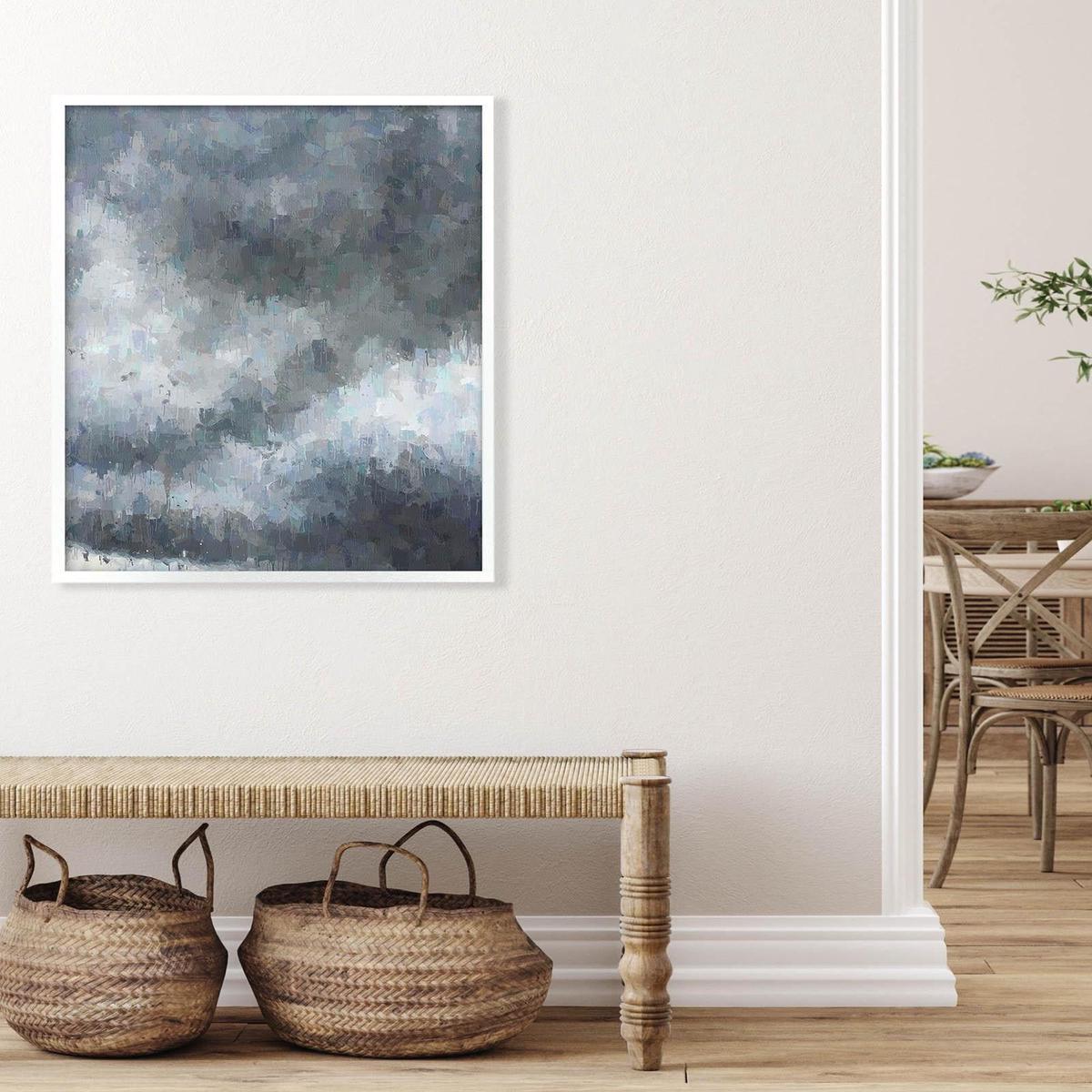Birds On Grey Skies Art Print
