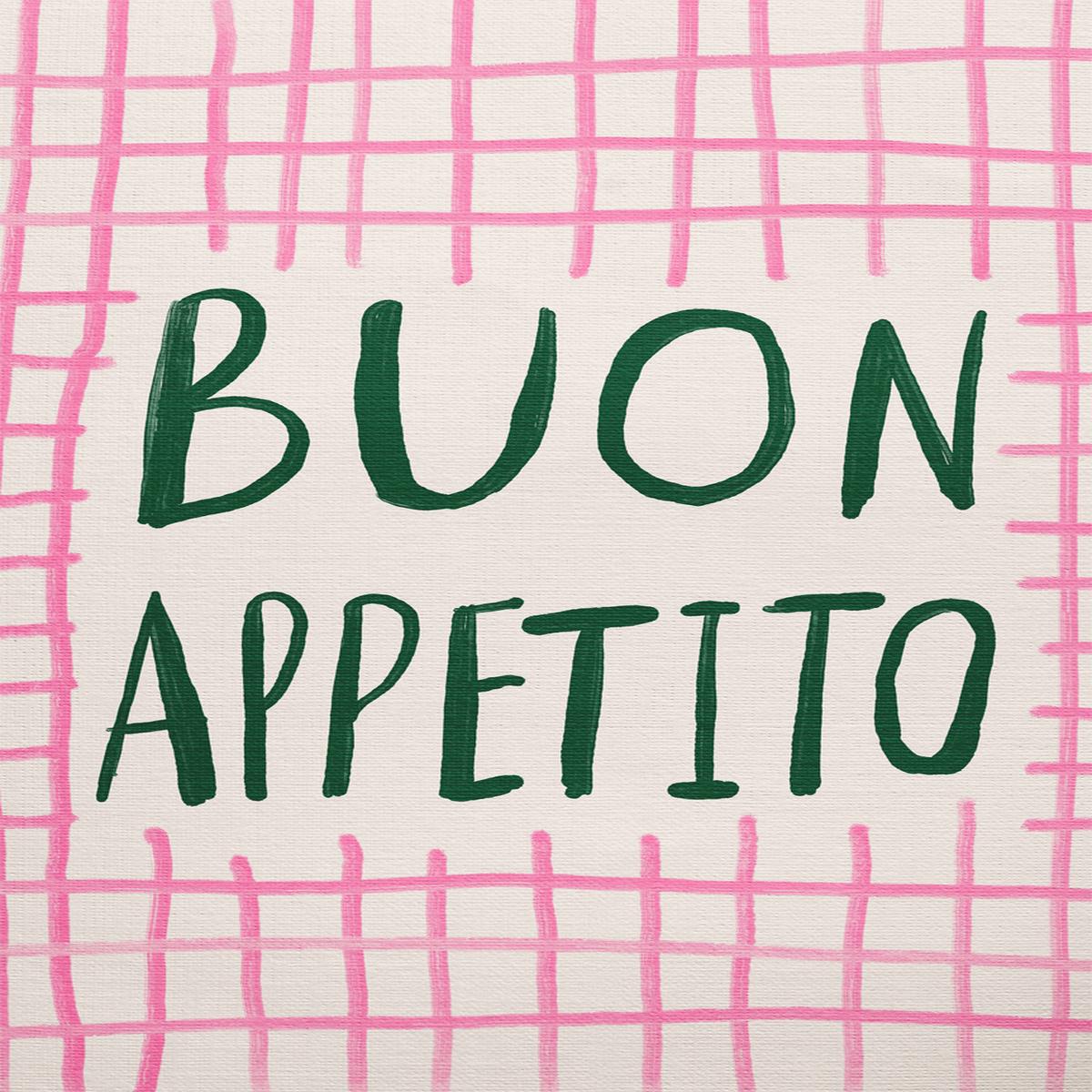 Buon Appetito Pink Green