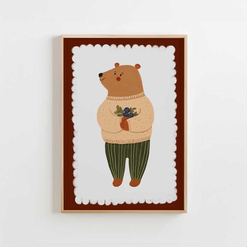 Cozy Bear with Berries