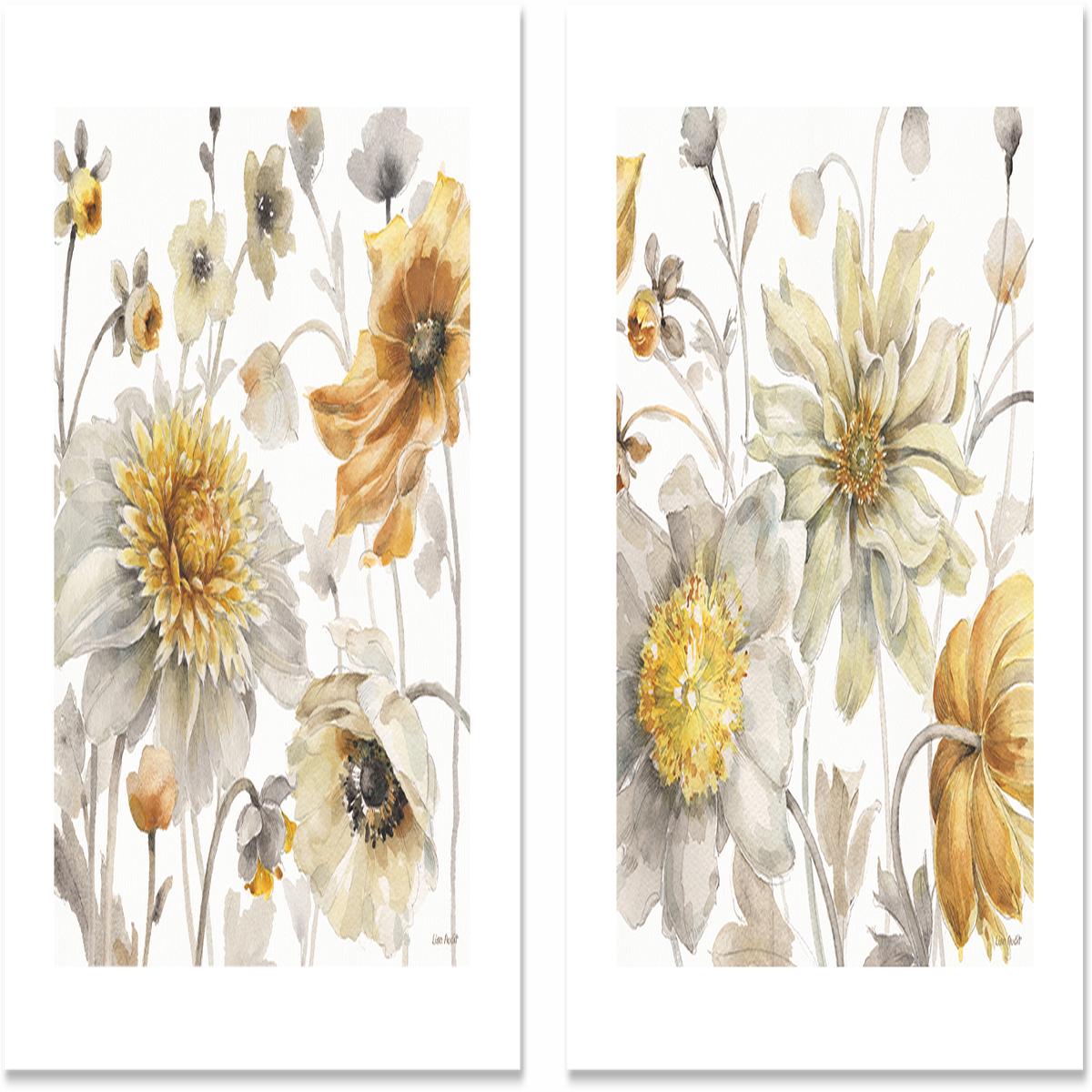 Field Of Gold, Style A & B, Set Of 2