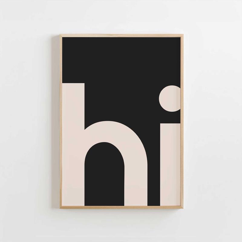 HI Poster – Black Background