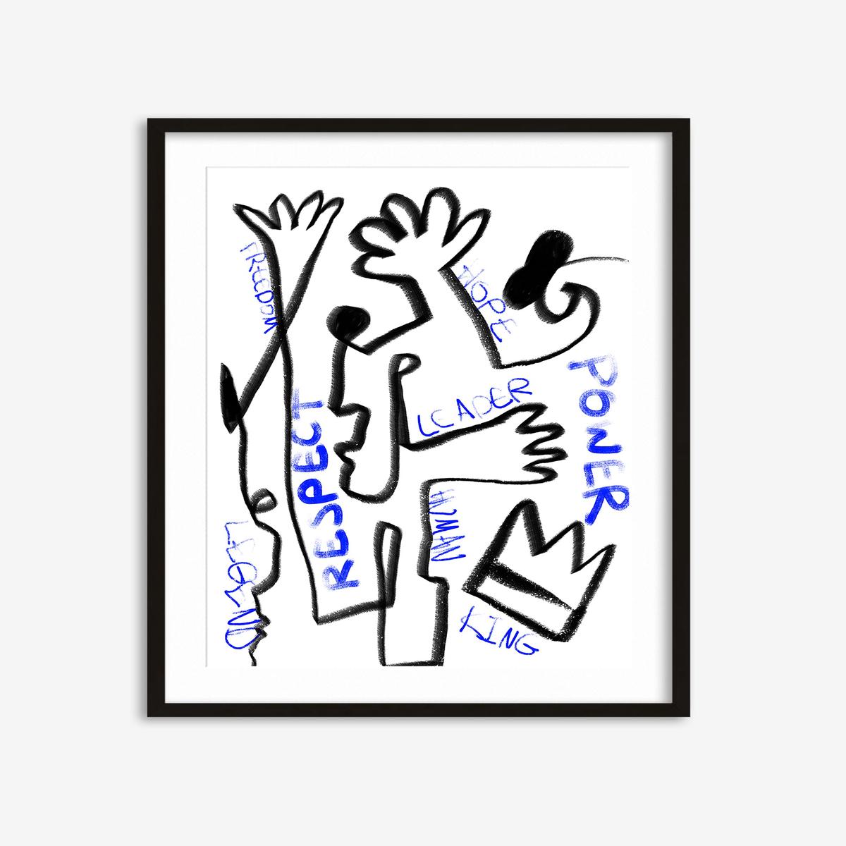 Homage To Basquiat Art Print
