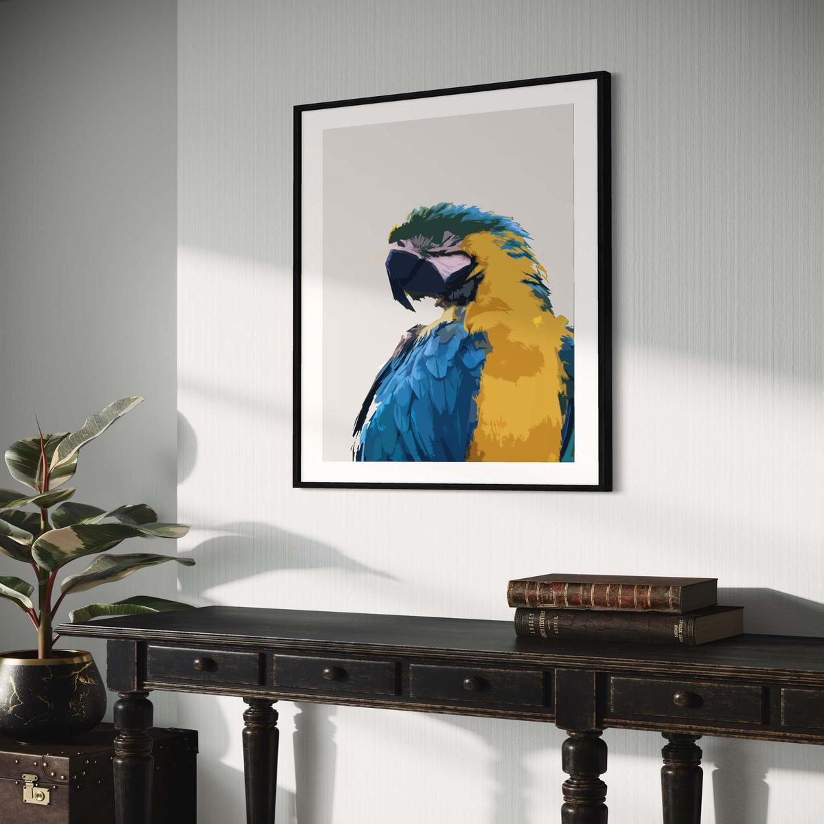 Parrot Illustrated Art Print