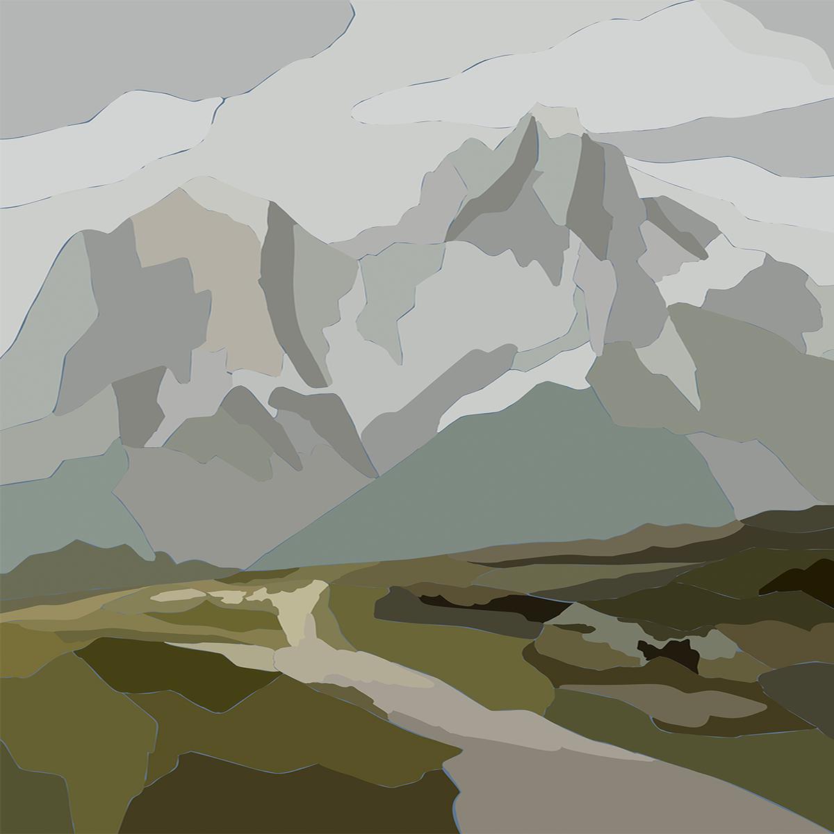 Rocky Snowy Mountains
