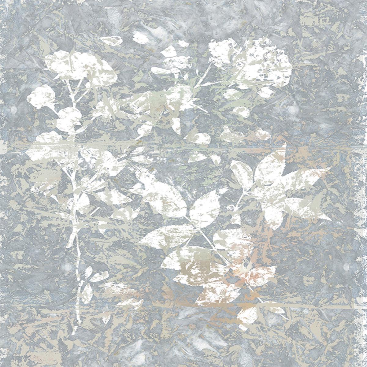 Botanical White Textured Floral, Style 2