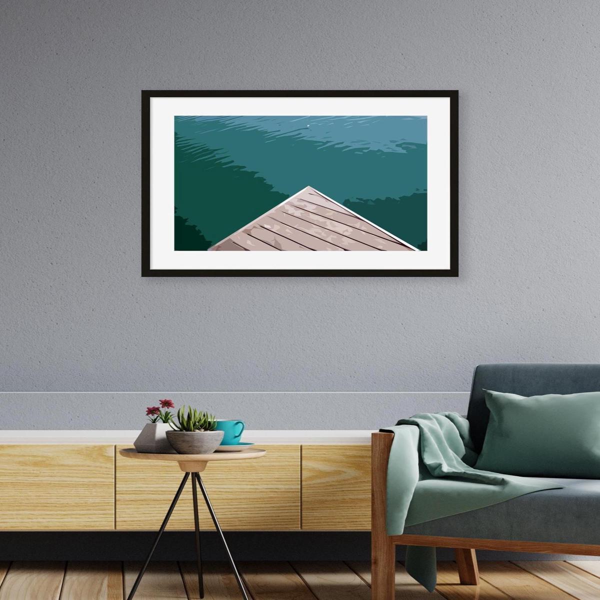 Brushed Marina 2 Art Print