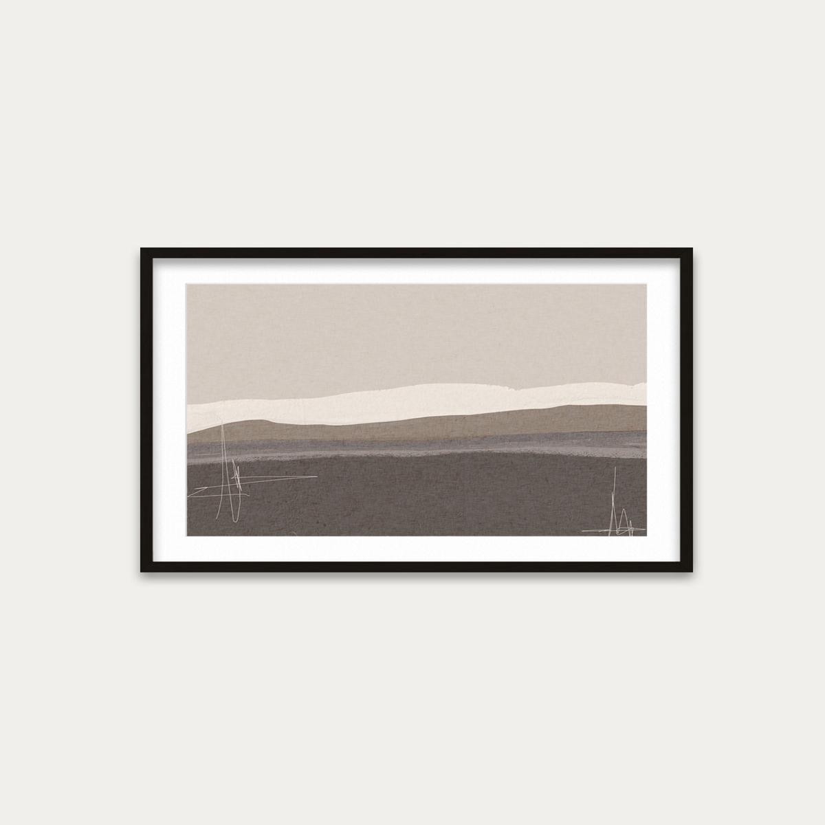 Neutral Abstract Seascape Art Print