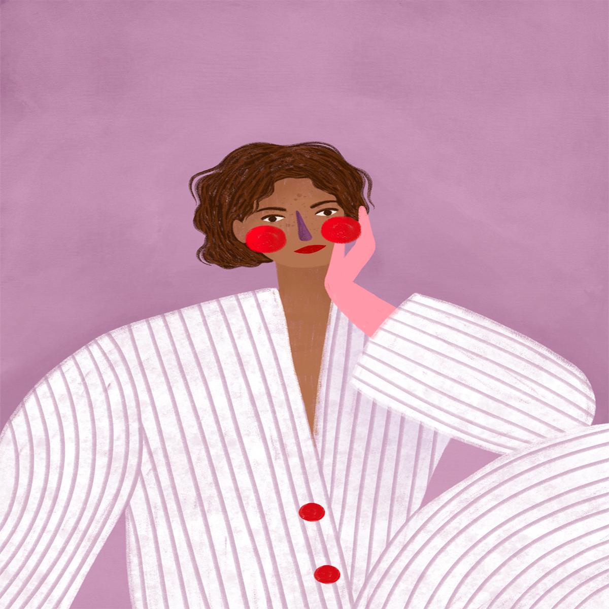 The Woman With The Pink Gloves
