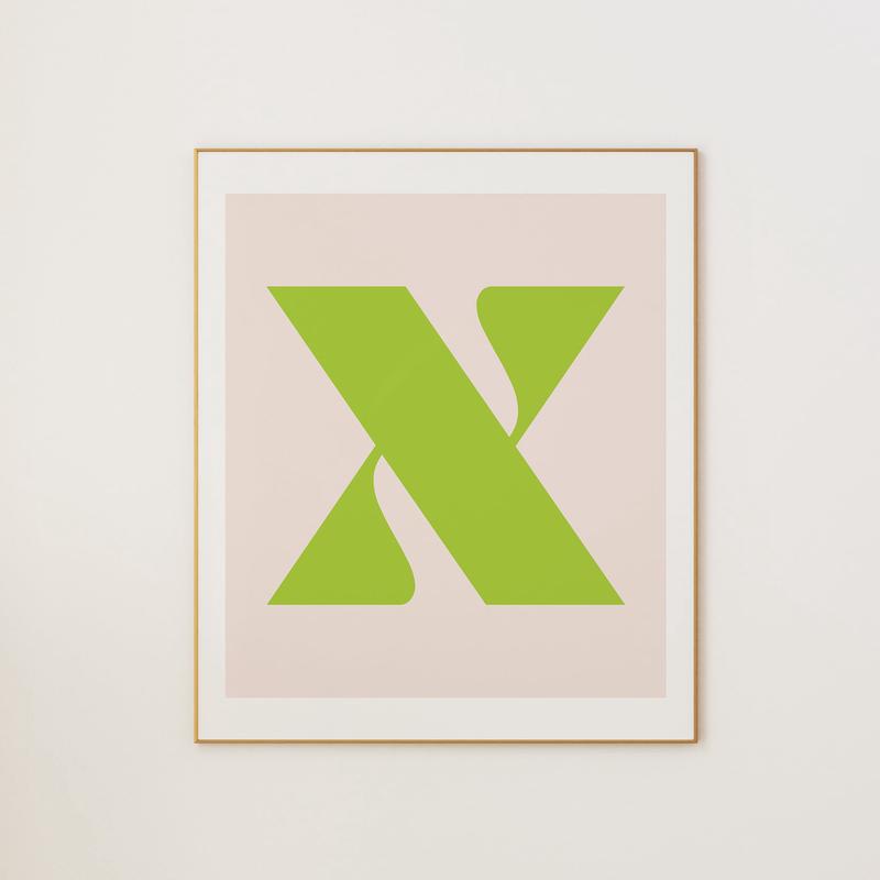 X LETTER PASTEL