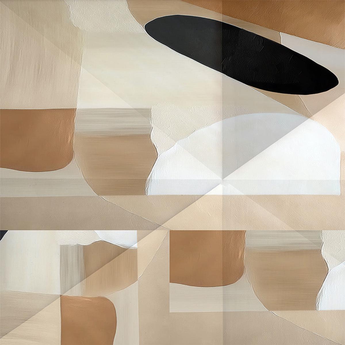 Abstract Copper Neutral Tone Painting, Style C