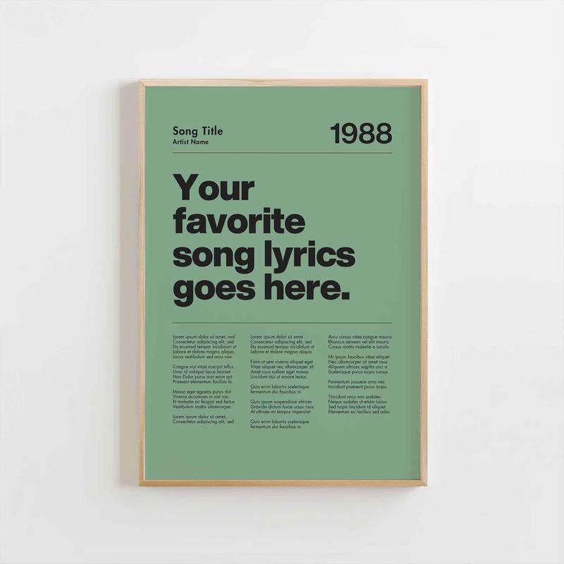 CUSTOM SONG MINT GREEN