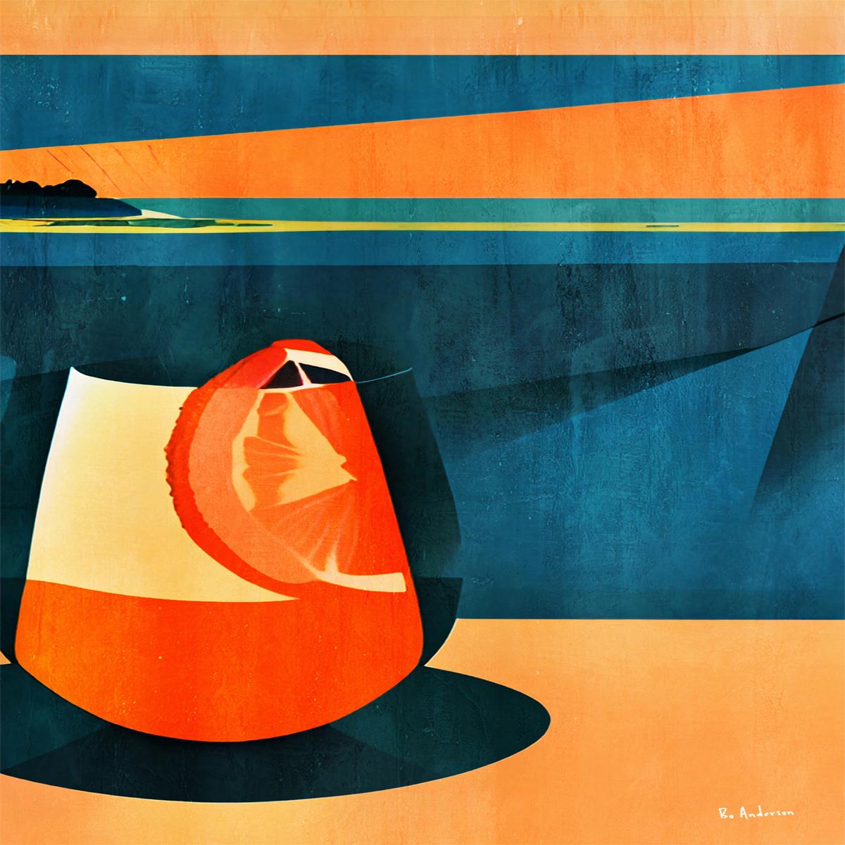 Negroni At Sunset