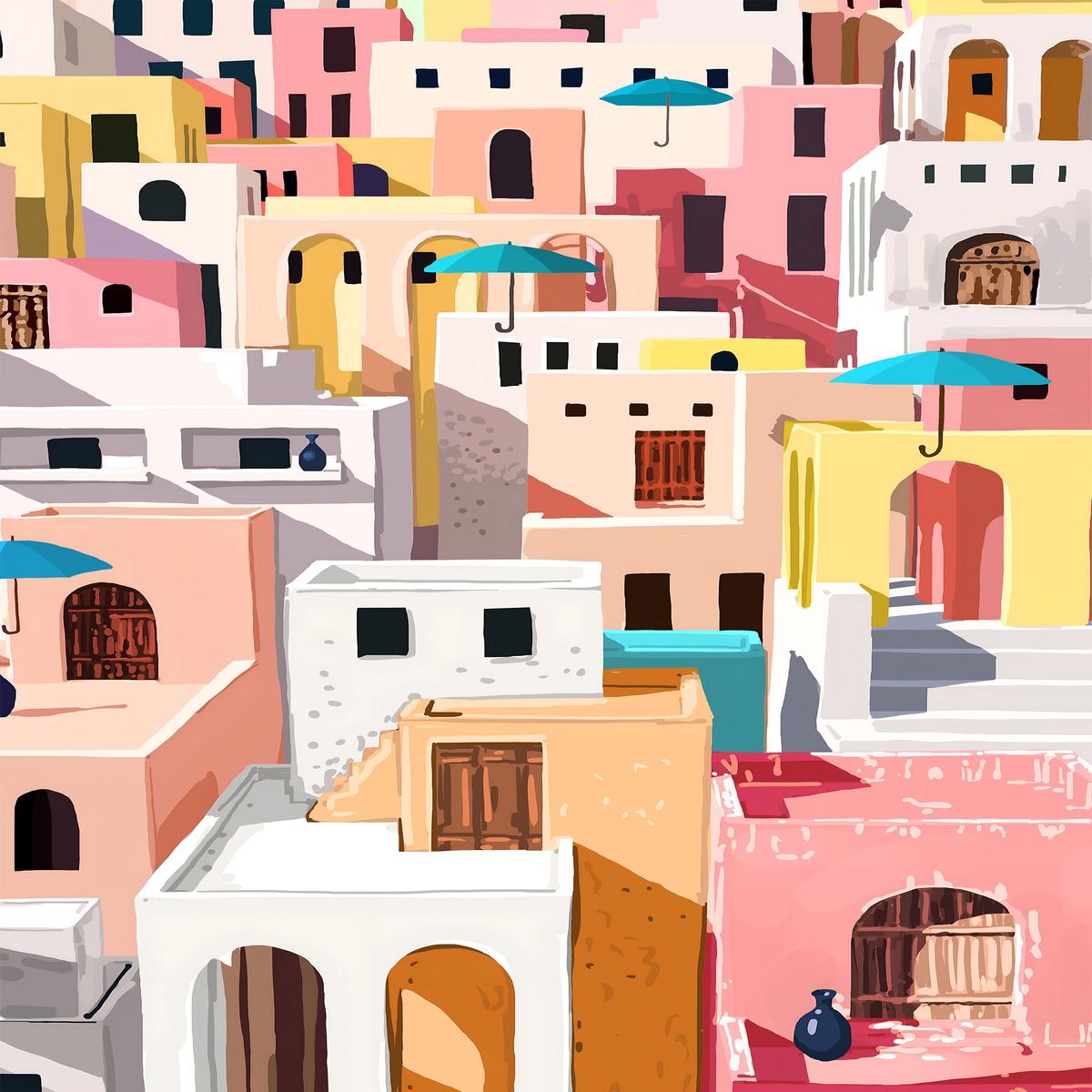 Pastel Cityscape