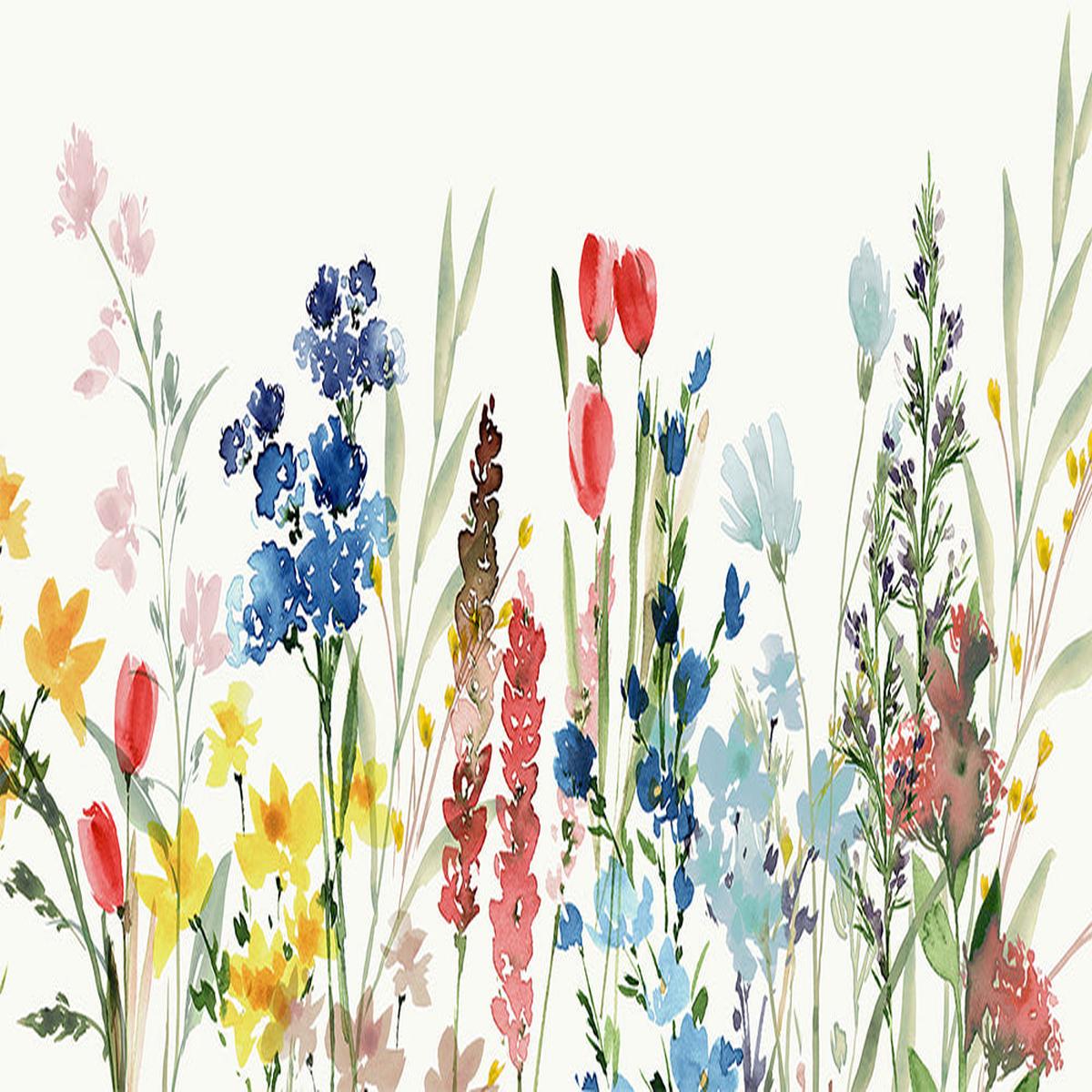 Spring Blooms in Soft Watercolor