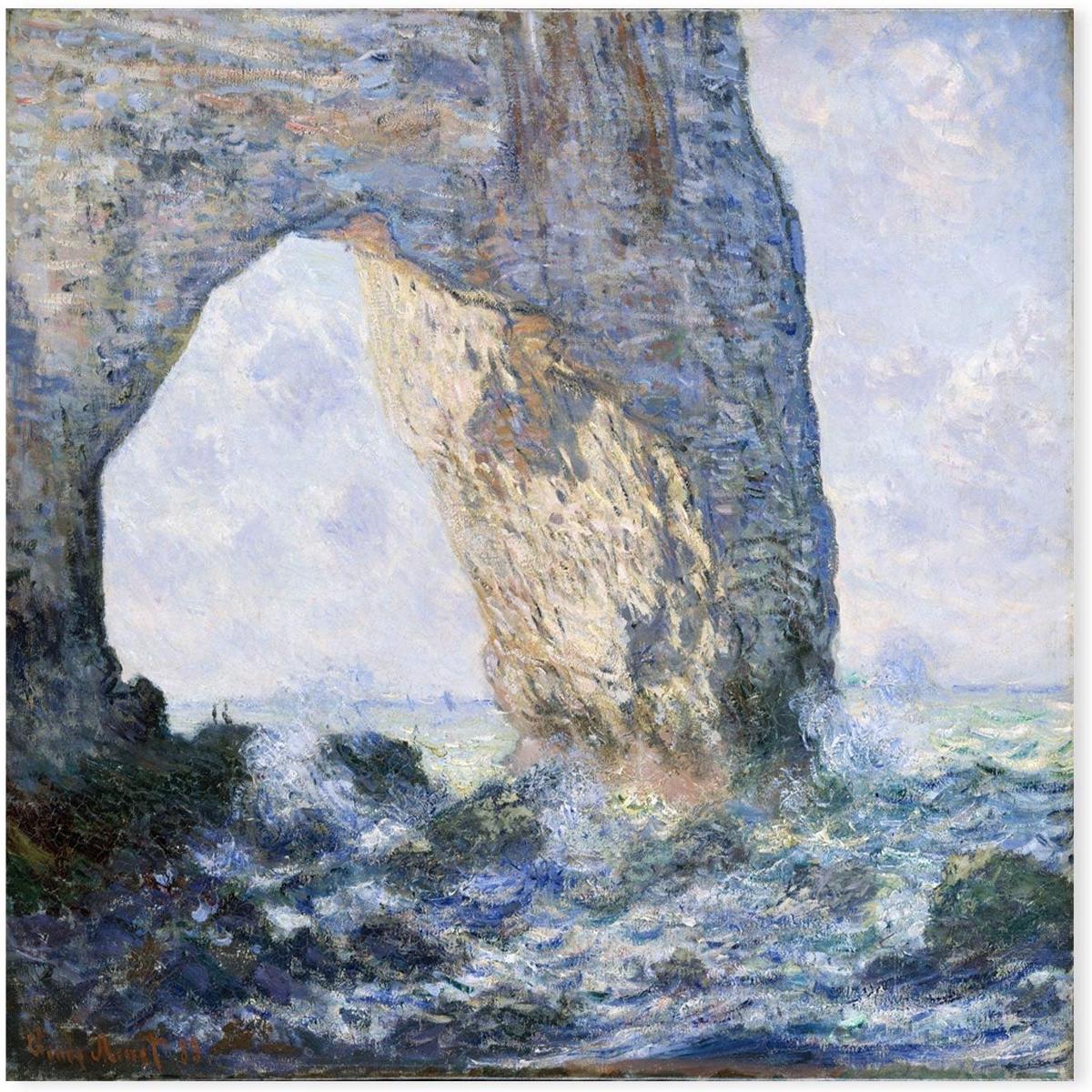 The Manneporte, 1883 , By Monet