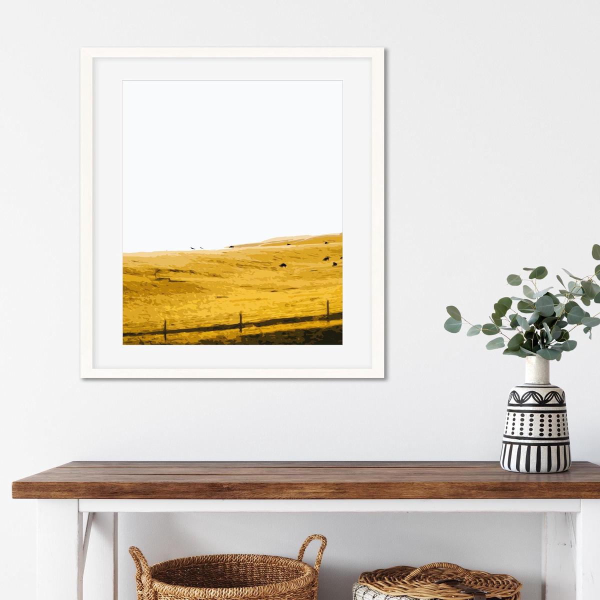 Yellow Fields Of Gold Art Print