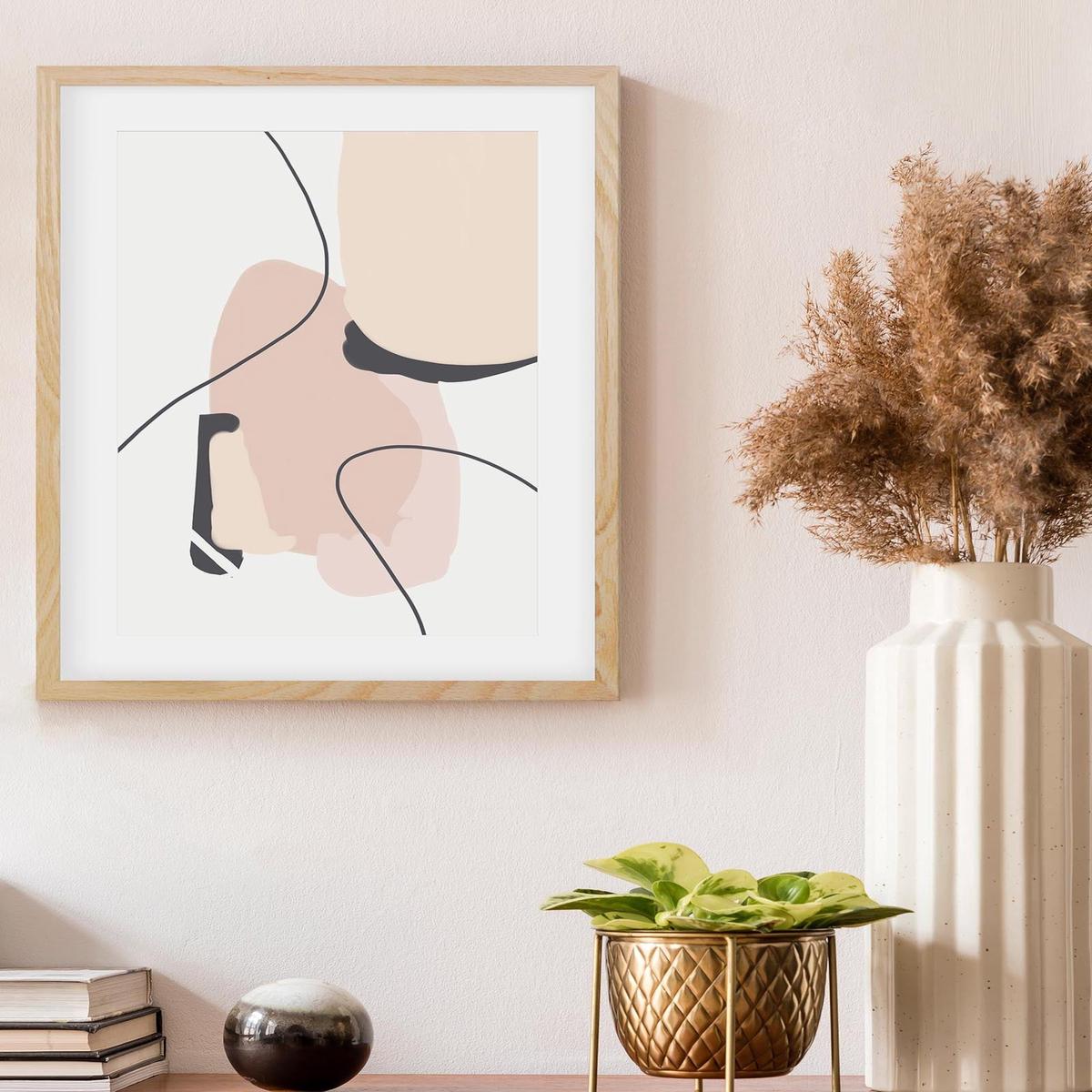 Beige Contemporary Art Print