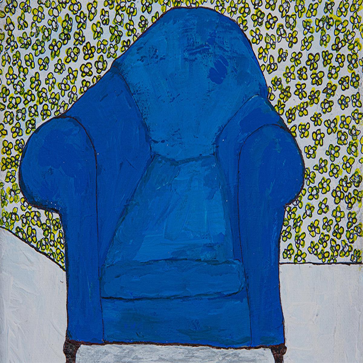 Blue Velvet Chair
