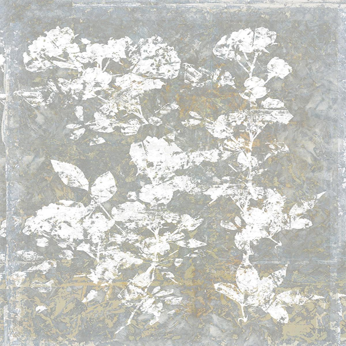 Botanical White Textured Floral , Style A