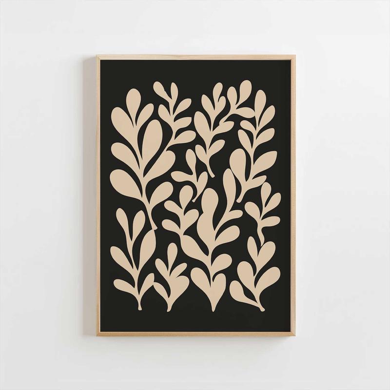 Leaf Rhythm – Modern Botanical Silhouette Art